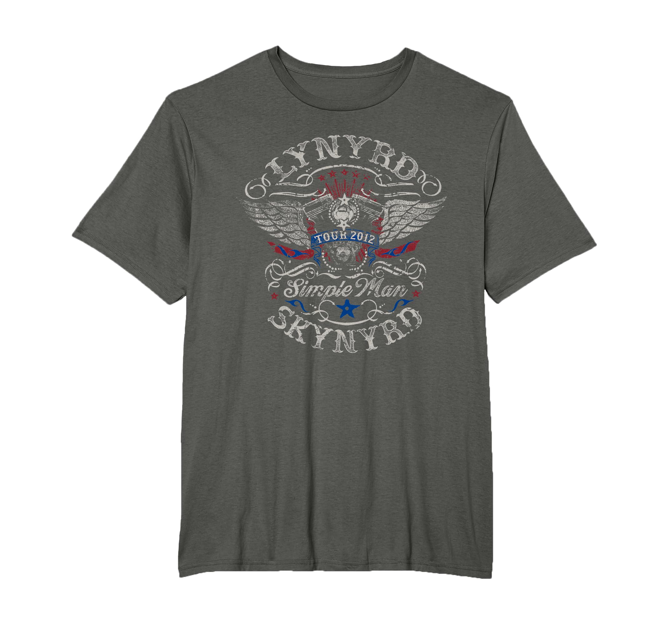 Lynyrd Skynyrd Tour 2012 Simple T-Shirt - Aesthetic Graphic for Adults - T-Shirt, Sweatshirt, Hoodie