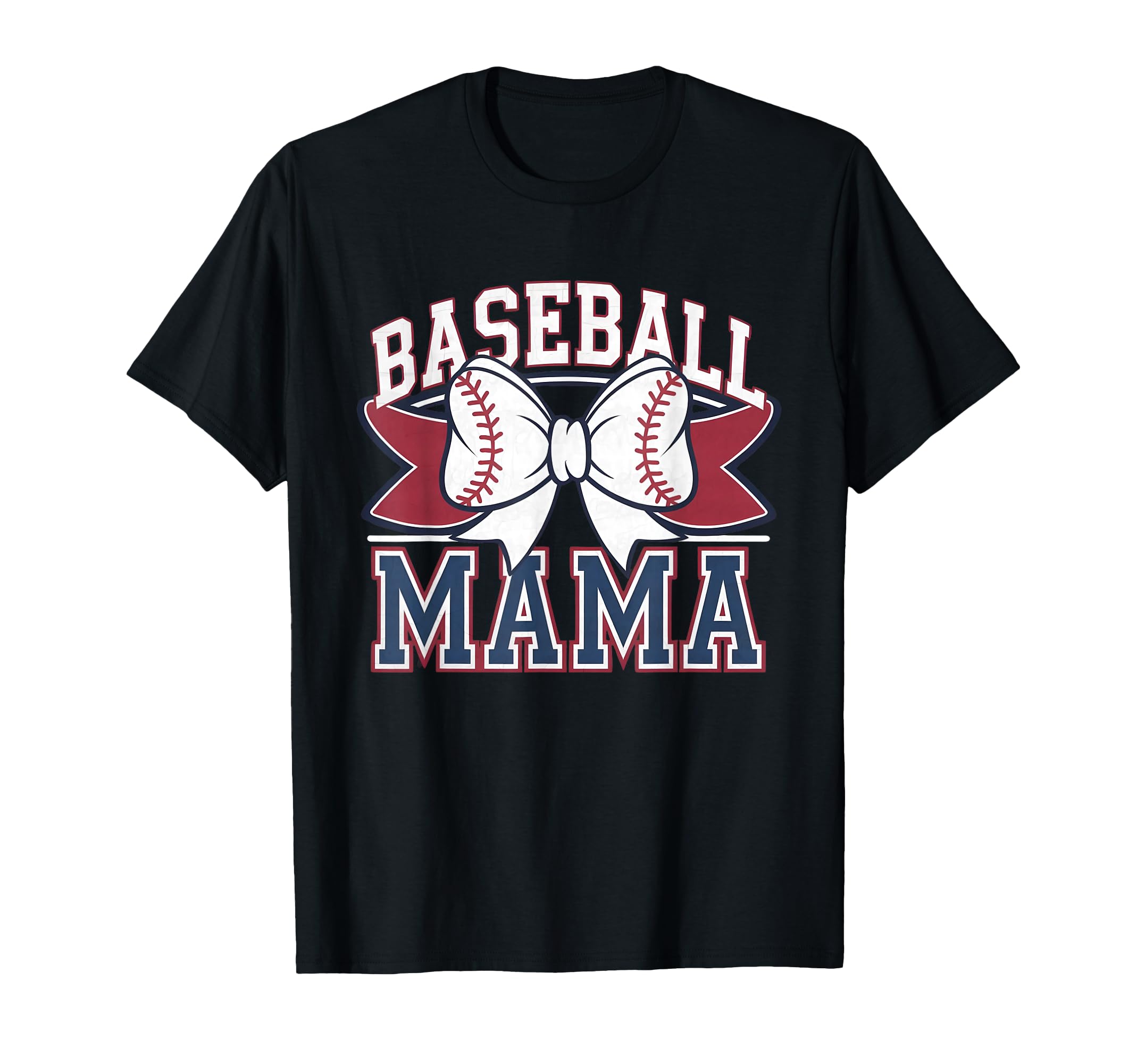 Baseball Mama Coquette Bow Game T-Shirt - Casual Everyday Wear Men Women - T-Shirt, Sweatshirt, Hoodie