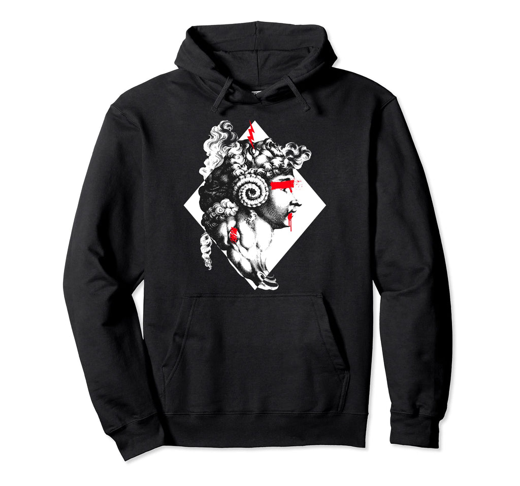 Mythic Creatures Three Faces Statue Hoodie - Trendy Graphic Men Women - T-Shirt, Sweatshirt, Hoodie