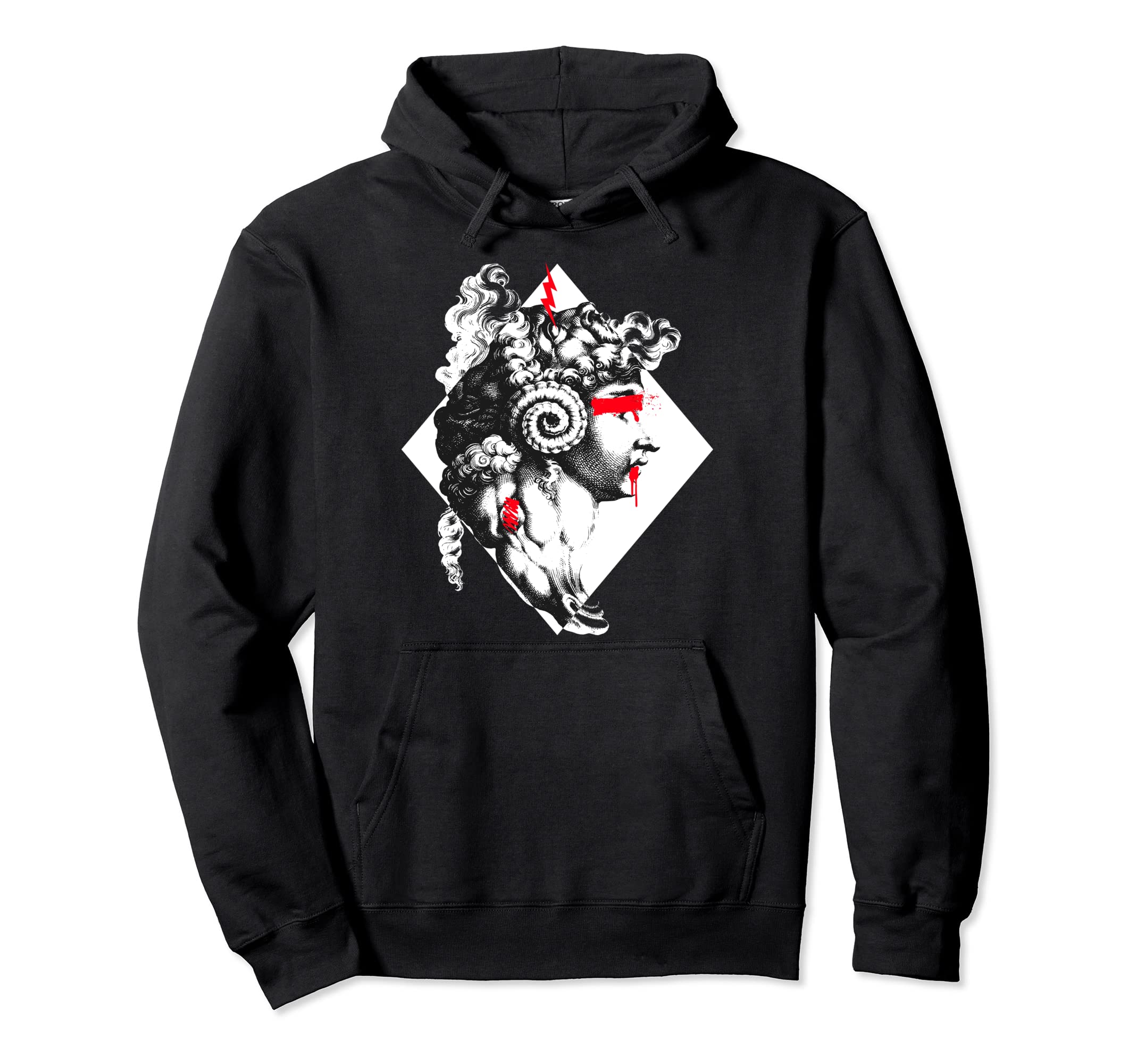 Mythic Creatures Three Faces Statue Hoodie - Trendy Graphic Men Women - T-Shirt, Sweatshirt, Hoodie