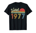 1977 Birthday Gift Born Made 1977 Sunset T-Shirt - Minimalist Print Unisex - T-Shirt, Sweatshirt, Hoodie