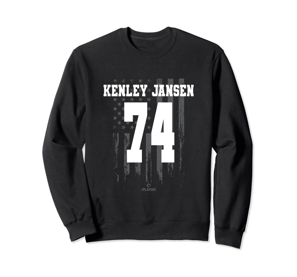 Kenley Jansen Flag Baseball Los Sweatshirt - Novelty Apparel Men Women - T-Shirt, Sweatshirt, Hoodie