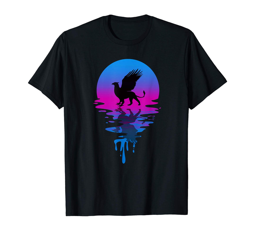 Sunset Griffin T-Shirt - Aesthetic Graphic for Adults - T-Shirt, Sweatshirt, Hoodie
