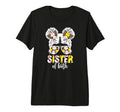 Sister Both Messy Bun Baseball T-Shirt - Custom Art Print Men Women - T-Shirt, Sweatshirt, Hoodie