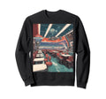 Space Diner Robot Waitstaff Sweatshirt - Fun Novelty Design for Adults - T-Shirt, Sweatshirt, Hoodie