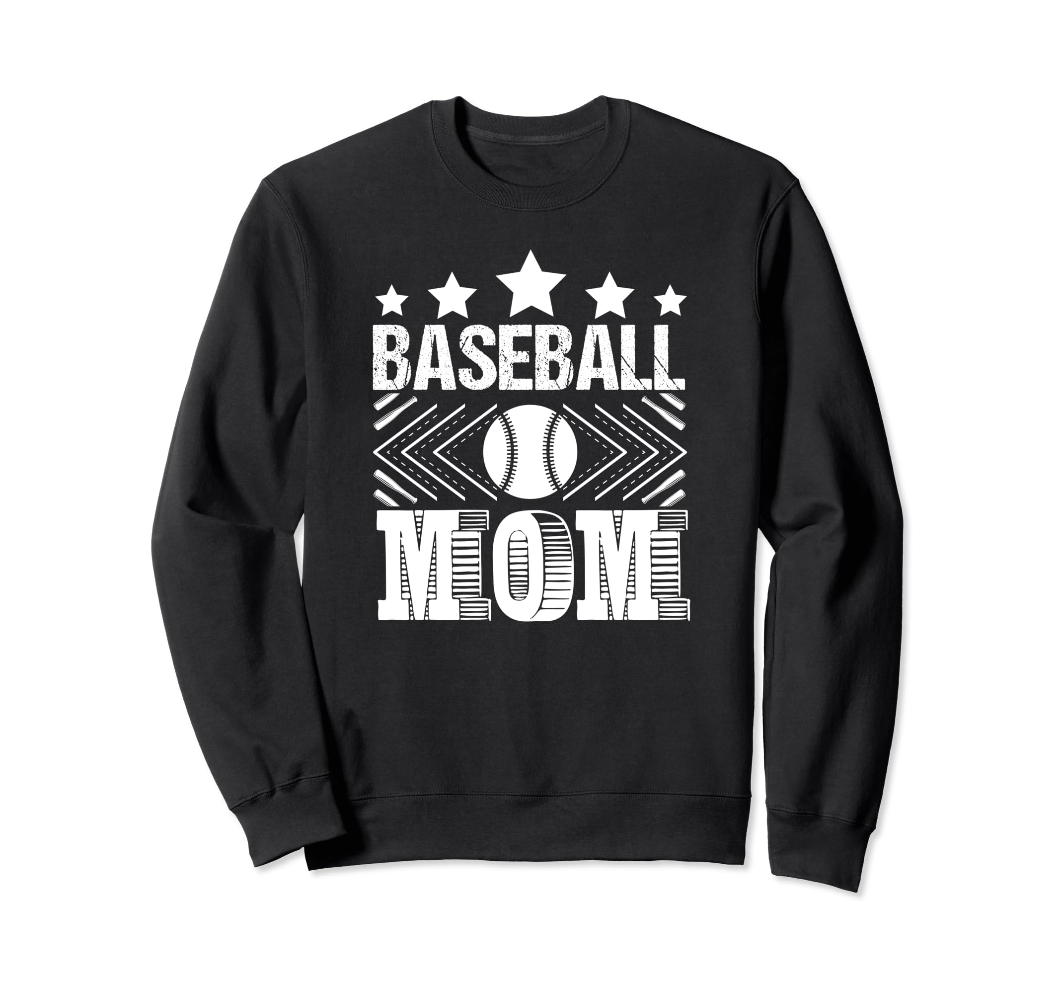 Baseball Mom Funny Baseball Lover Mom Sweatshirt - Graphic Print for Adults - T-Shirt, Sweatshirt, Hoodie