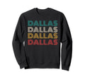 Dallas Texas 80S Distressed Sweatshirt - Custom Art Print for Adults - T-Shirt, Sweatshirt, Hoodie