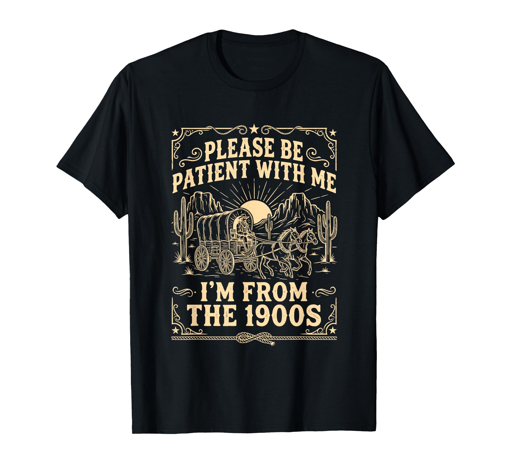 Please Be Patient Me Im From 1900S T-Shirt - Minimalist Print Men Women - T-Shirt, Sweatshirt, Hoodie