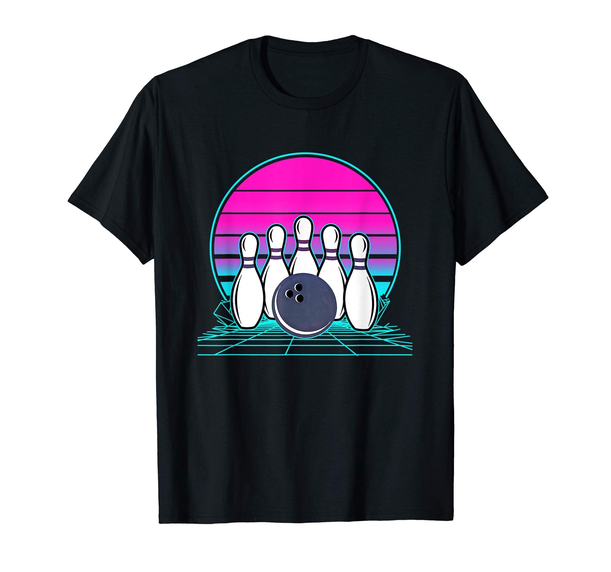 Sunset Bowling T-Shirt - Trendy Graphic Unisex - T-Shirt, Sweatshirt, Hoodie