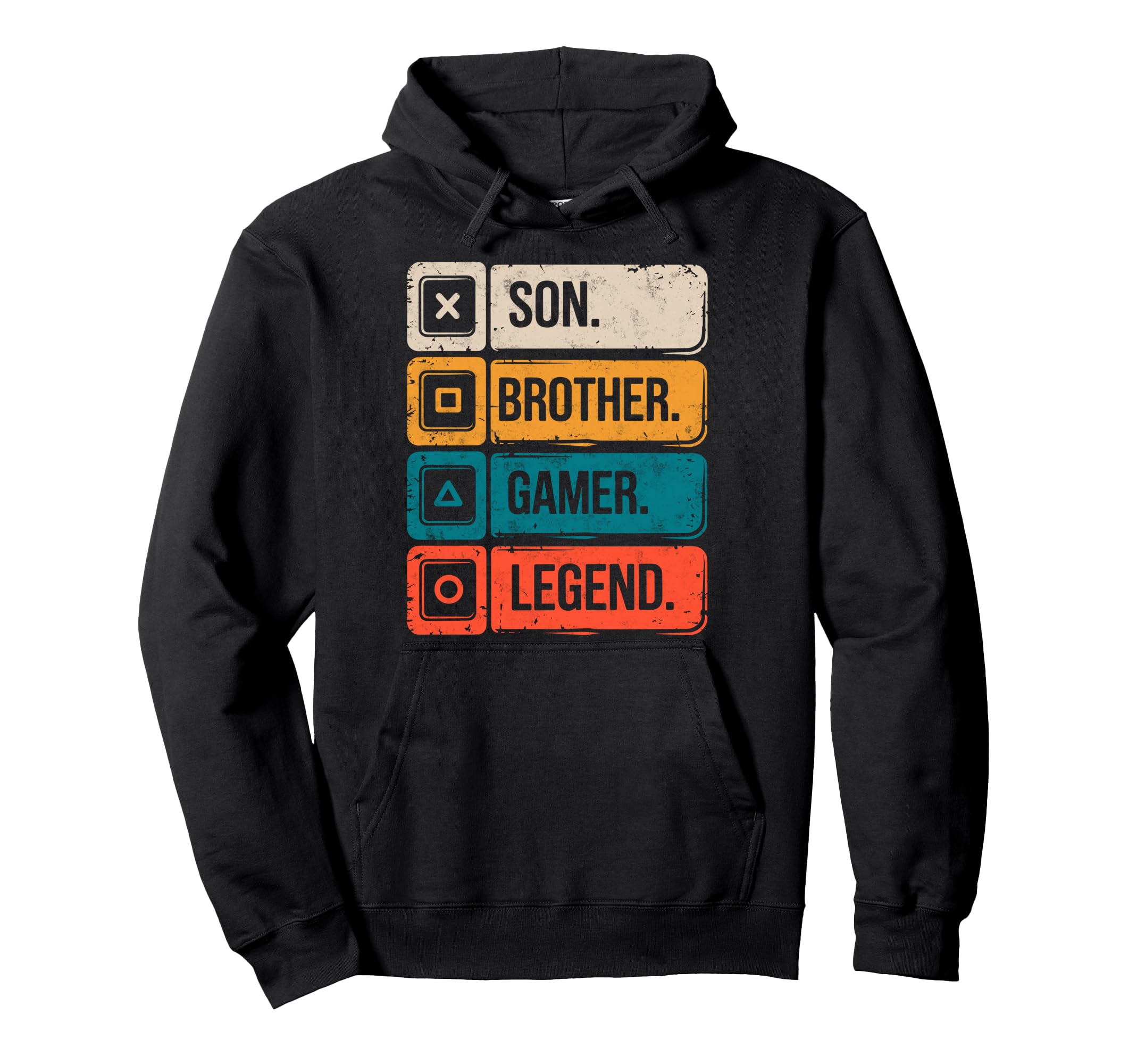 Son Brother Gamer Legend Video Hoodie - Casual Everyday Wear for Adults - T-Shirt, Sweatshirt, Hoodie