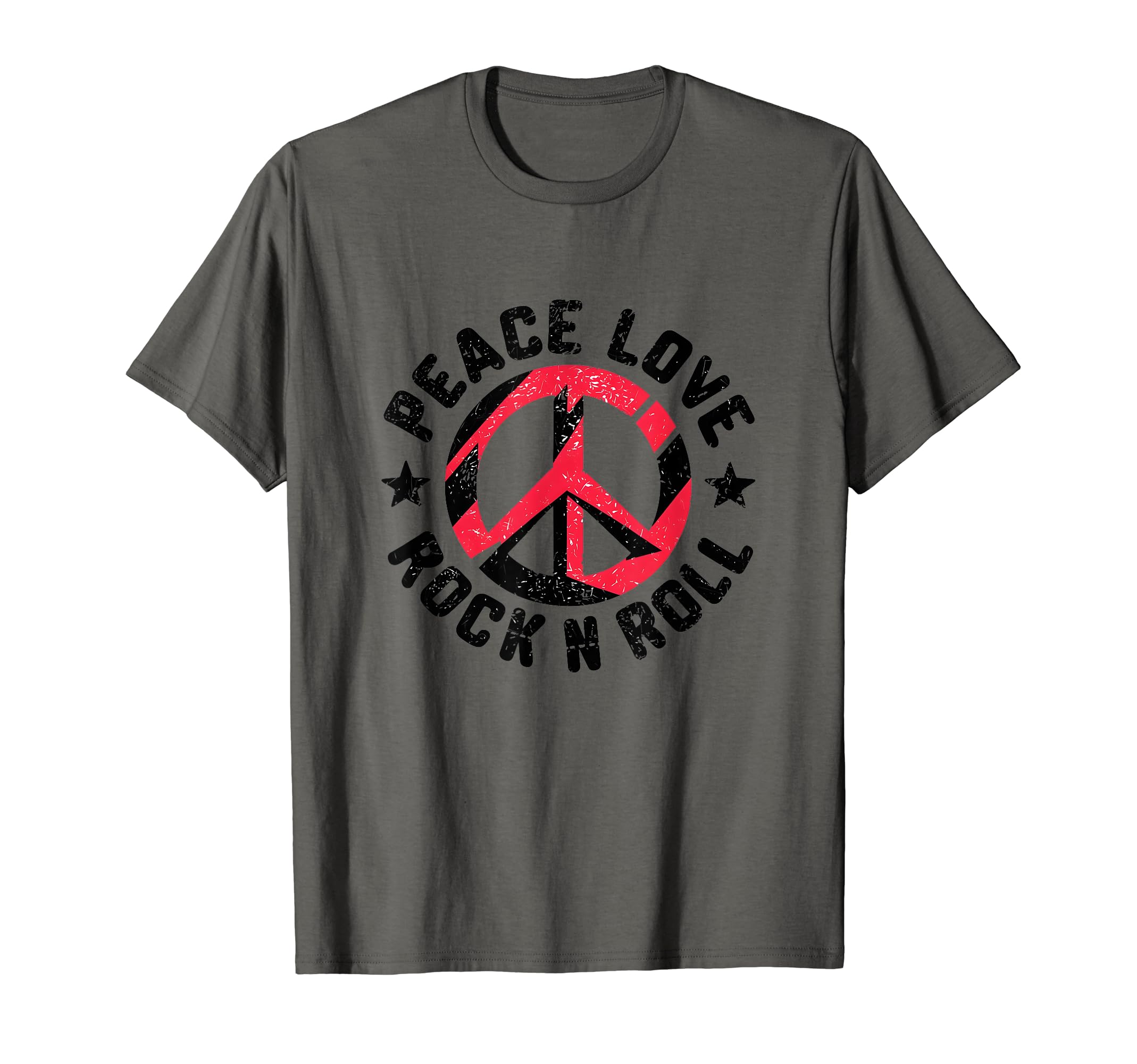 Peace Love And Rock And Roll Rocker T-Shirt - Fun Novelty Design Men Women - T-Shirt, Sweatshirt, Hoodie