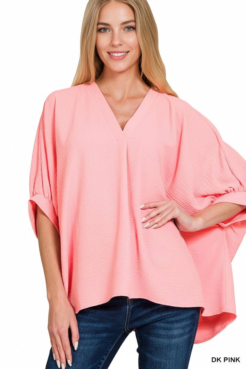 .Woven Airflow V Neck Top - Adult & Kids T-Shirts, Sweatshirts & Hoodies apparel design preview 1