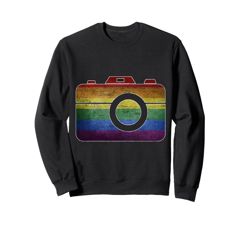 Colorful Camera Charm Sweatshirt - Fun Novelty Design Men Women - T-Shirt, Sweatshirt, Hoodie