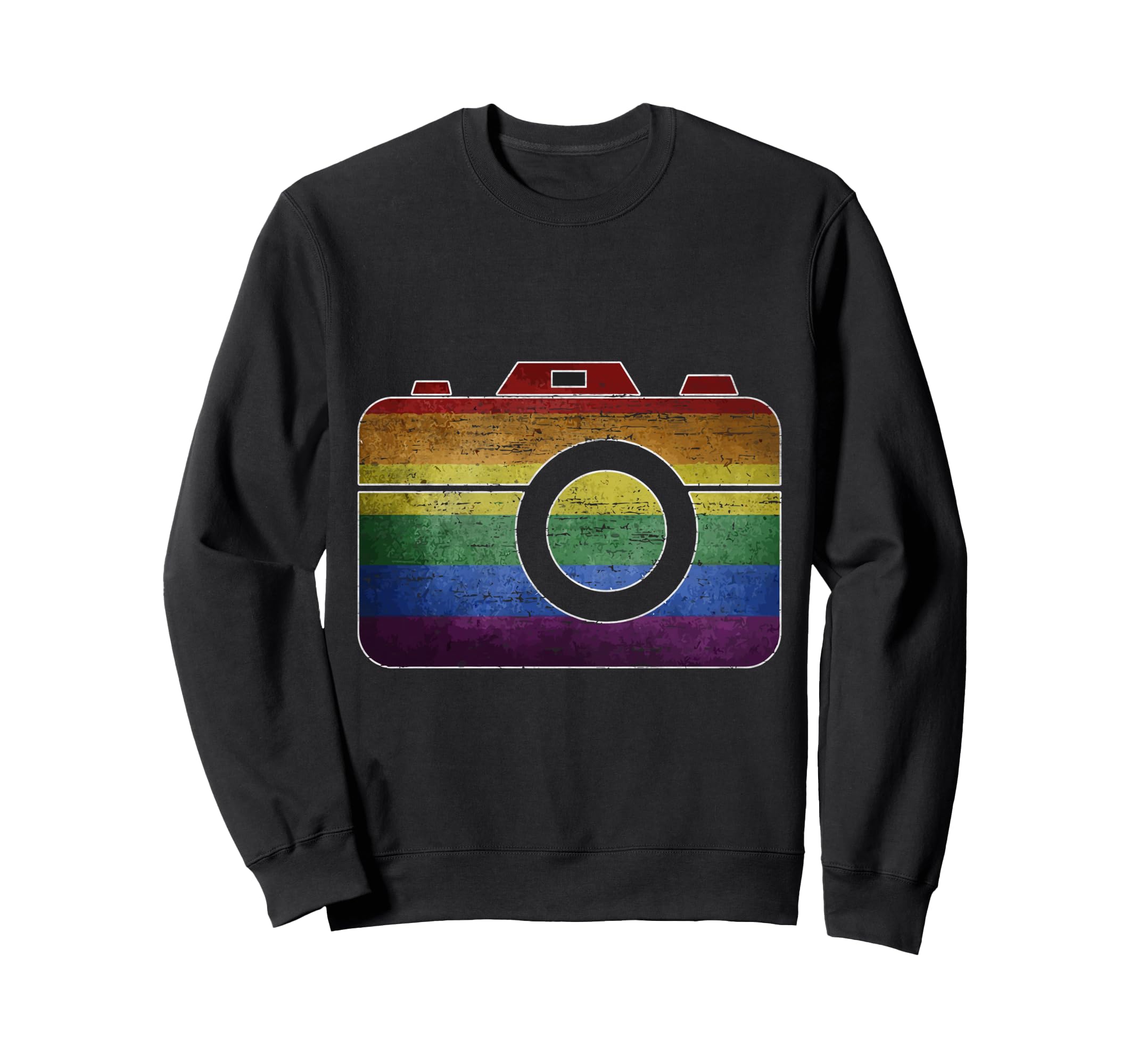 Colorful Camera Charm Sweatshirt - Fun Novelty Design Men Women - T-Shirt, Sweatshirt, Hoodie