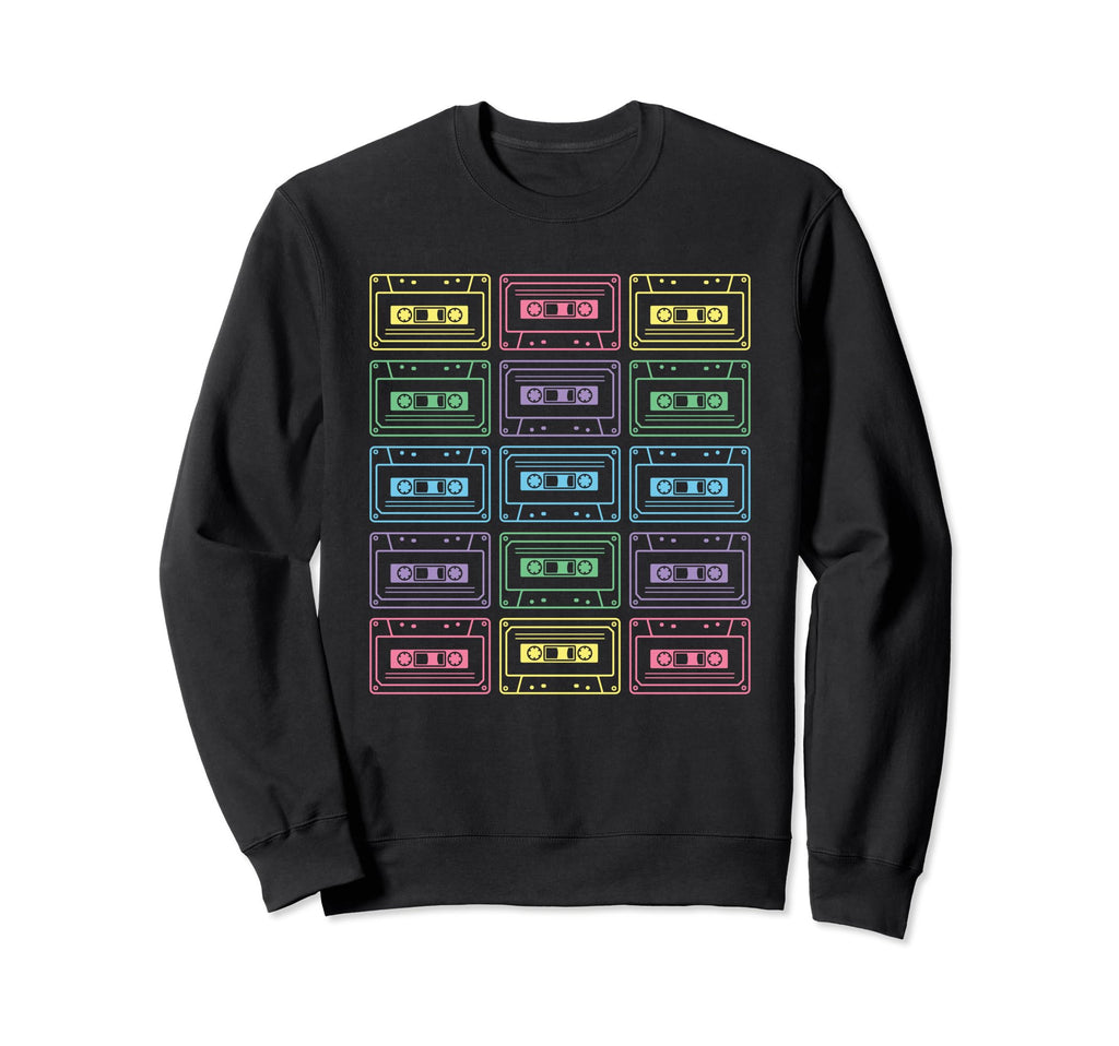 80S 90S Cassette Tape 1980S 1990S Sweatshirt - Streetwear Style for Adults - T-Shirt, Sweatshirt, Hoodie