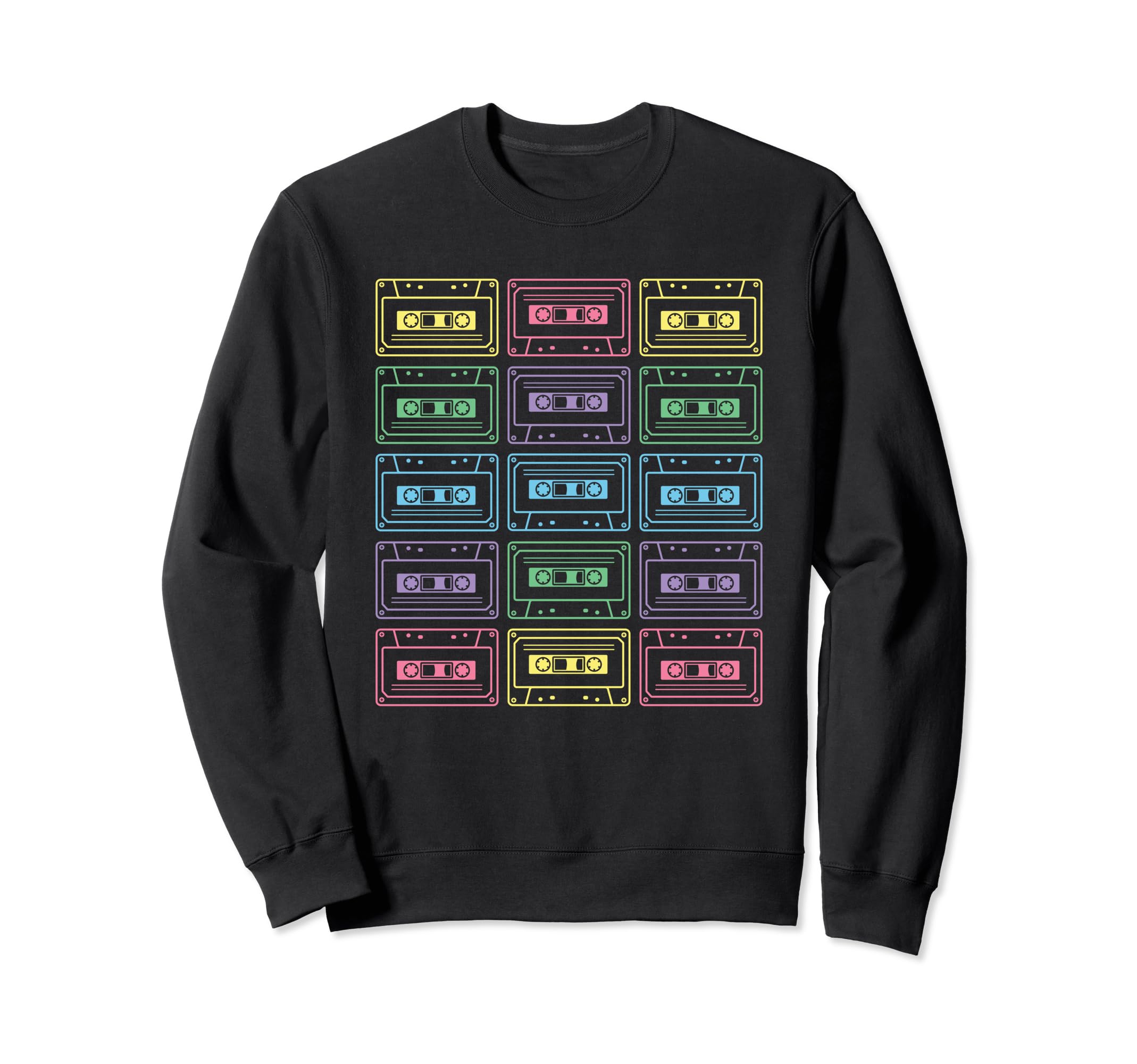 80S 90S Cassette Tape 1980S 1990S Sweatshirt - Streetwear Style for Adults - T-Shirt, Sweatshirt, Hoodie