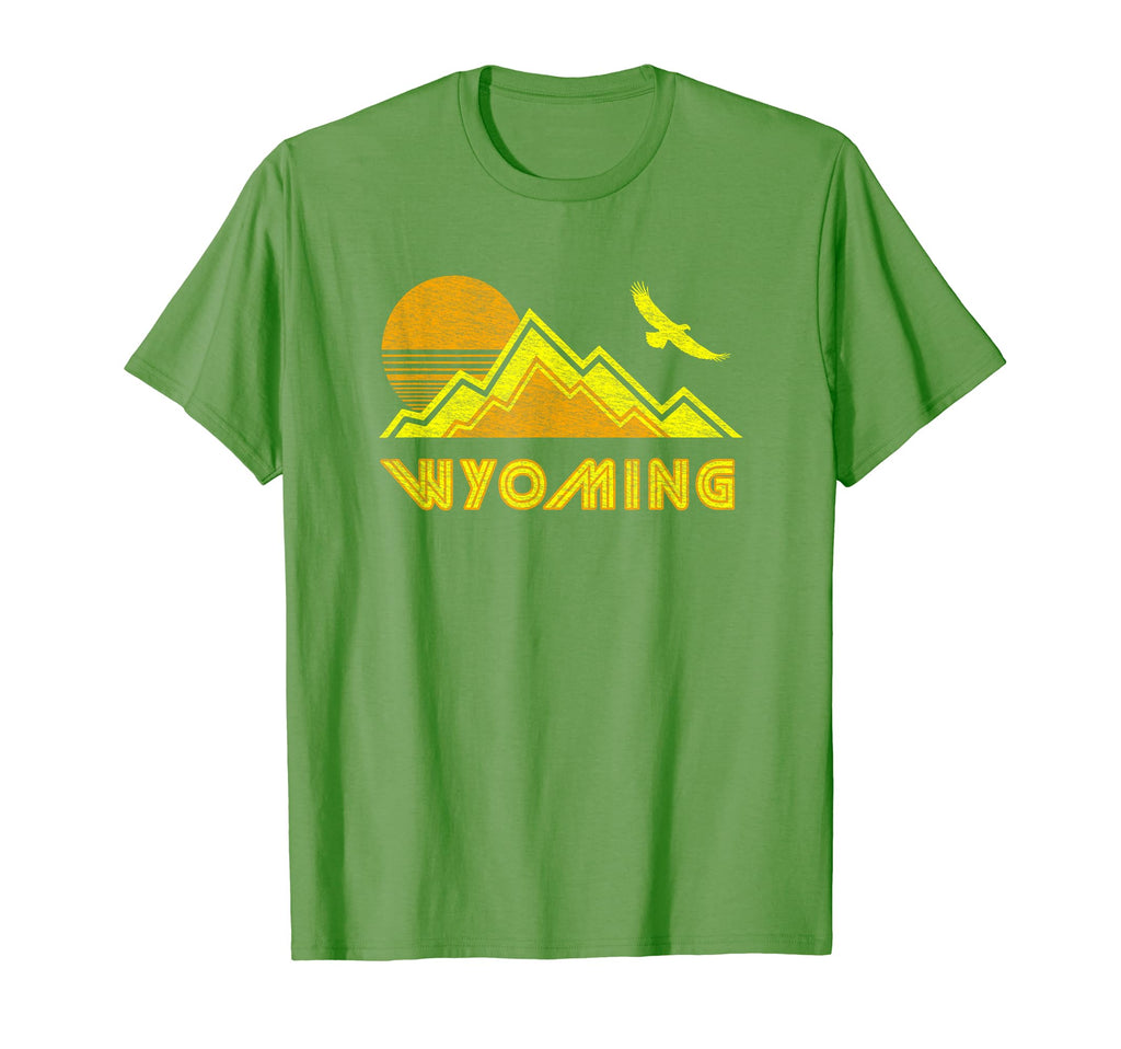 Wyoming Distressed Hiking T-Shirt - Trendy Graphic Unisex - T-Shirt, Sweatshirt, Hoodie