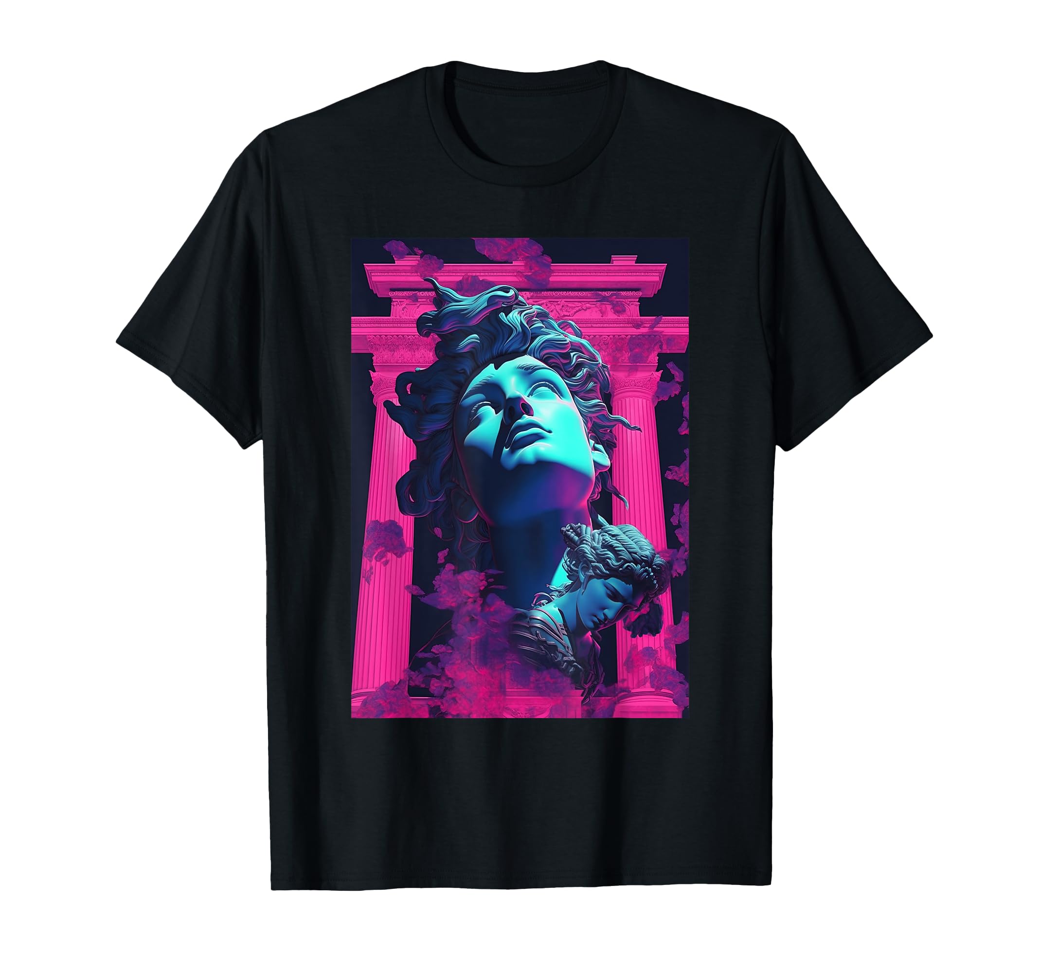 Perseus And Medusa Vaporwave T-Shirt - Fun Novelty Design Men Women - T-Shirt, Sweatshirt, Hoodie