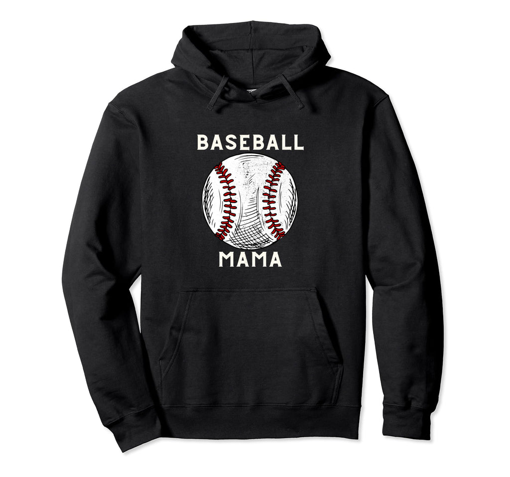 Awesome Baseball Mama Sports Lover Hoodie - Casual Everyday Wear Men Women - T-Shirt, Sweatshirt, Hoodie