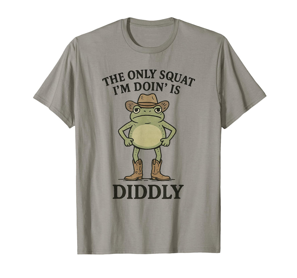 Funny Frog Cowboy Squat T-Shirt - Custom Art Print Men Women - T-Shirt, Sweatshirt, Hoodie