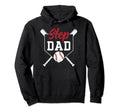 Baseball Step Dad Baseball Player Hoodie - Graphic Print for Adults - T-Shirt, Sweatshirt, Hoodie