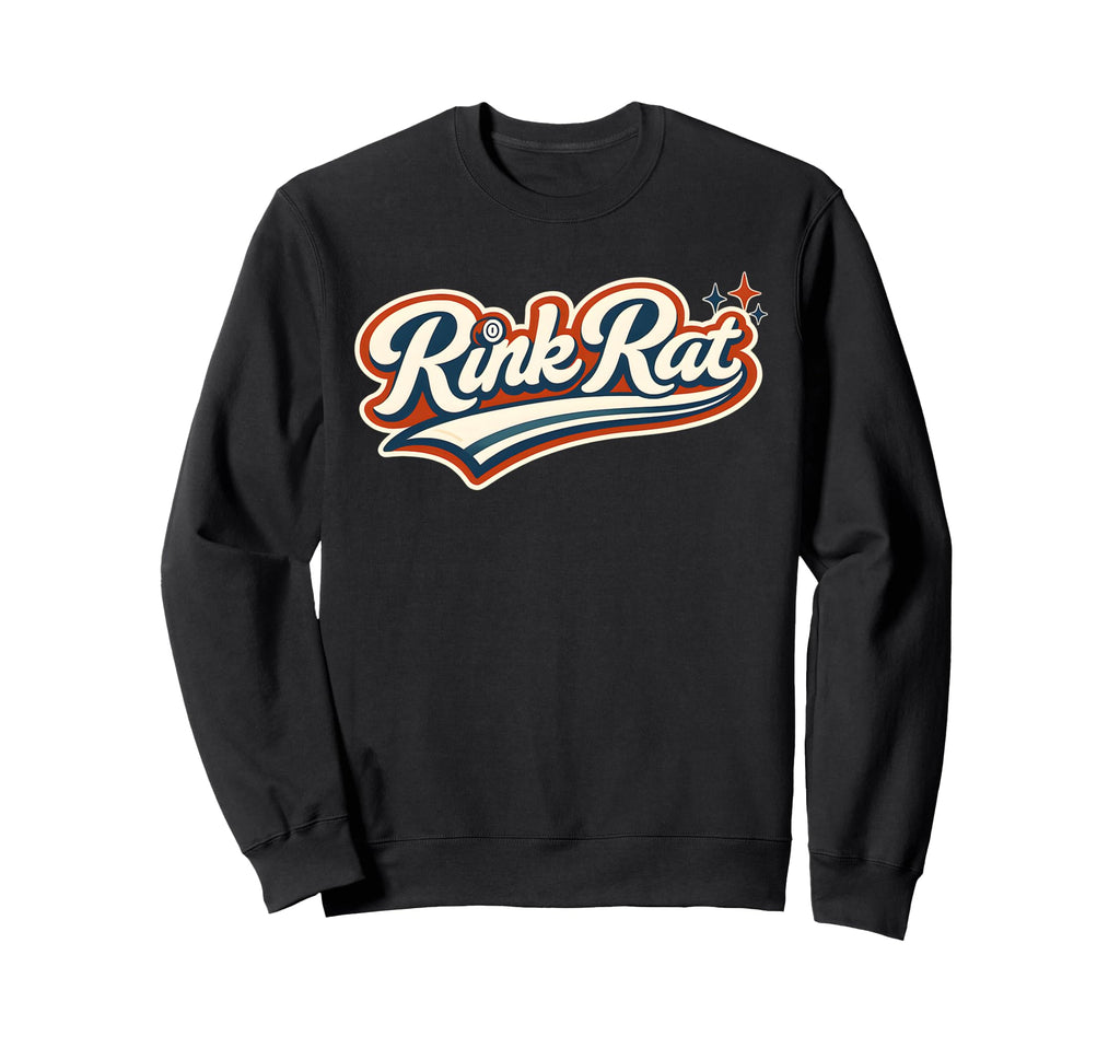 Rink Rat Roller Derby Rollerskater Sweatshirt - Trendy Graphic for Adults - T-Shirt, Sweatshirt, Hoodie