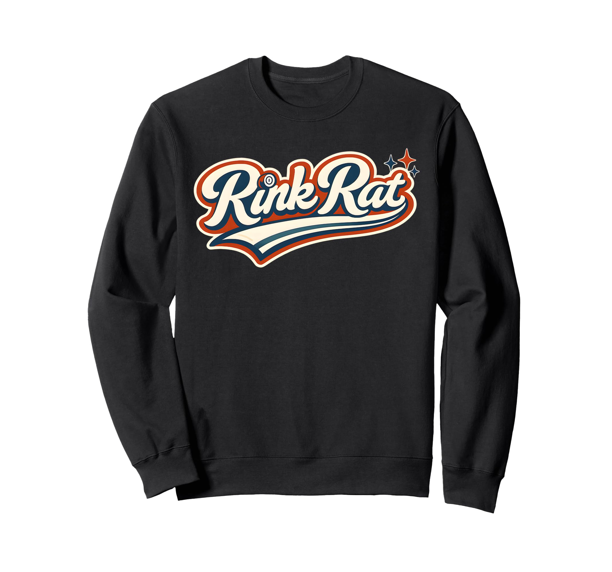 Rink Rat Roller Derby Rollerskater Sweatshirt - Trendy Graphic for Adults - T-Shirt, Sweatshirt, Hoodie