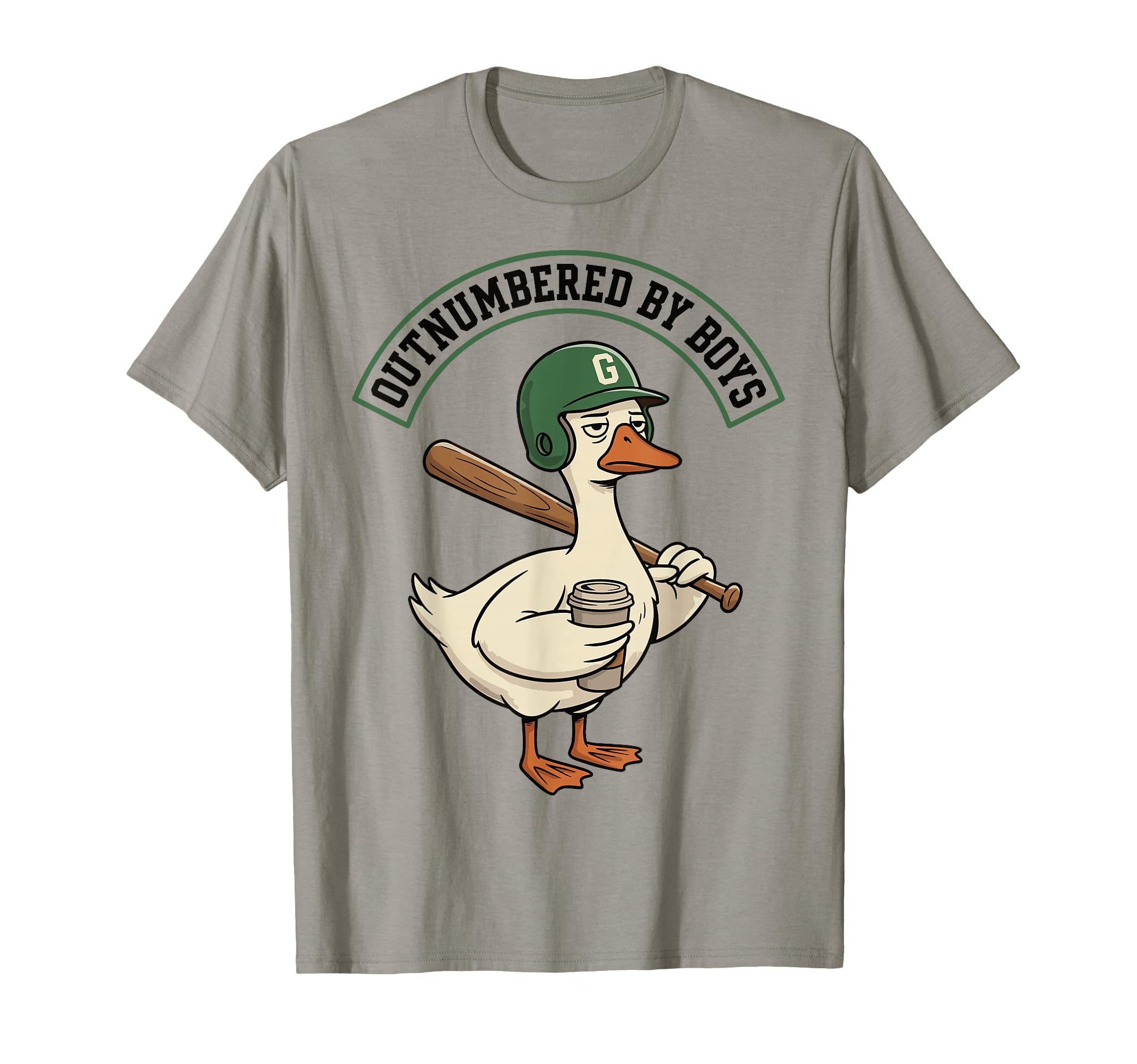 Outnumbered Mom Goose Baseball Mama T-Shirt - Unique Graphic for Adults - T-Shirt, Sweatshirt, Hoodie