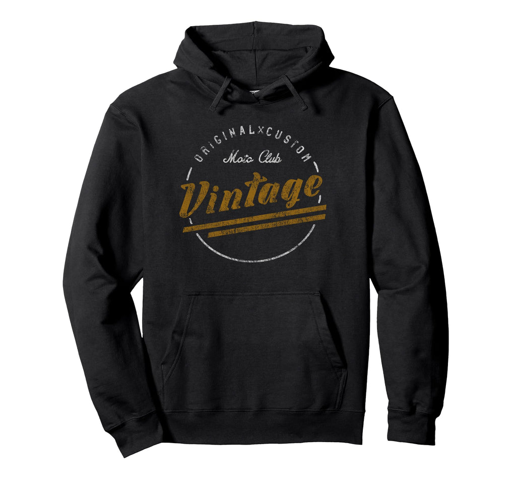 Original Custom Moto Club Distressed Hoodie - Casual Everyday Wear Unisex - T-Shirt, Sweatshirt, Hoodie