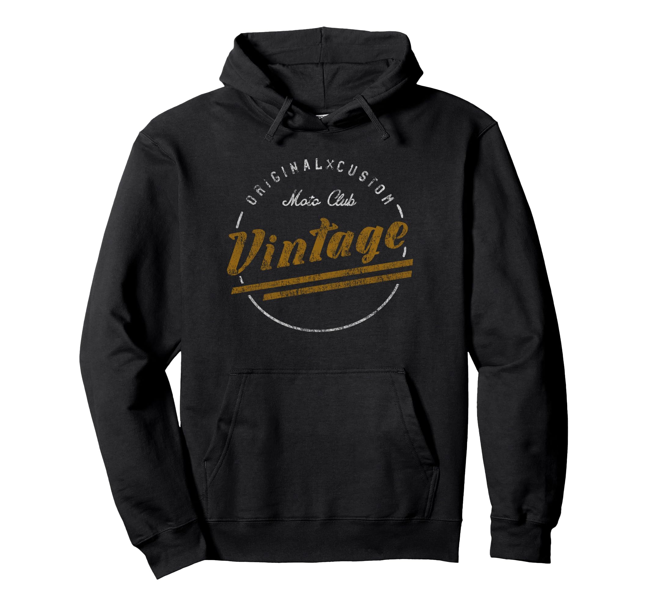 Original Custom Moto Club Distressed Hoodie - Casual Everyday Wear Unisex - T-Shirt, Sweatshirt, Hoodie