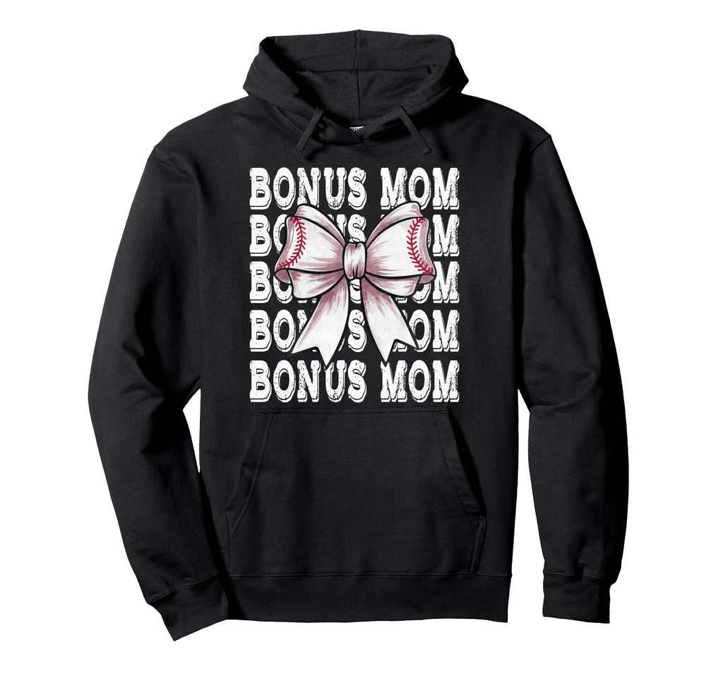 Coquette Baseball Bonus Mom Matching Hoodie - Graphic Print Men Women - T-Shirt, Sweatshirt, Hoodie