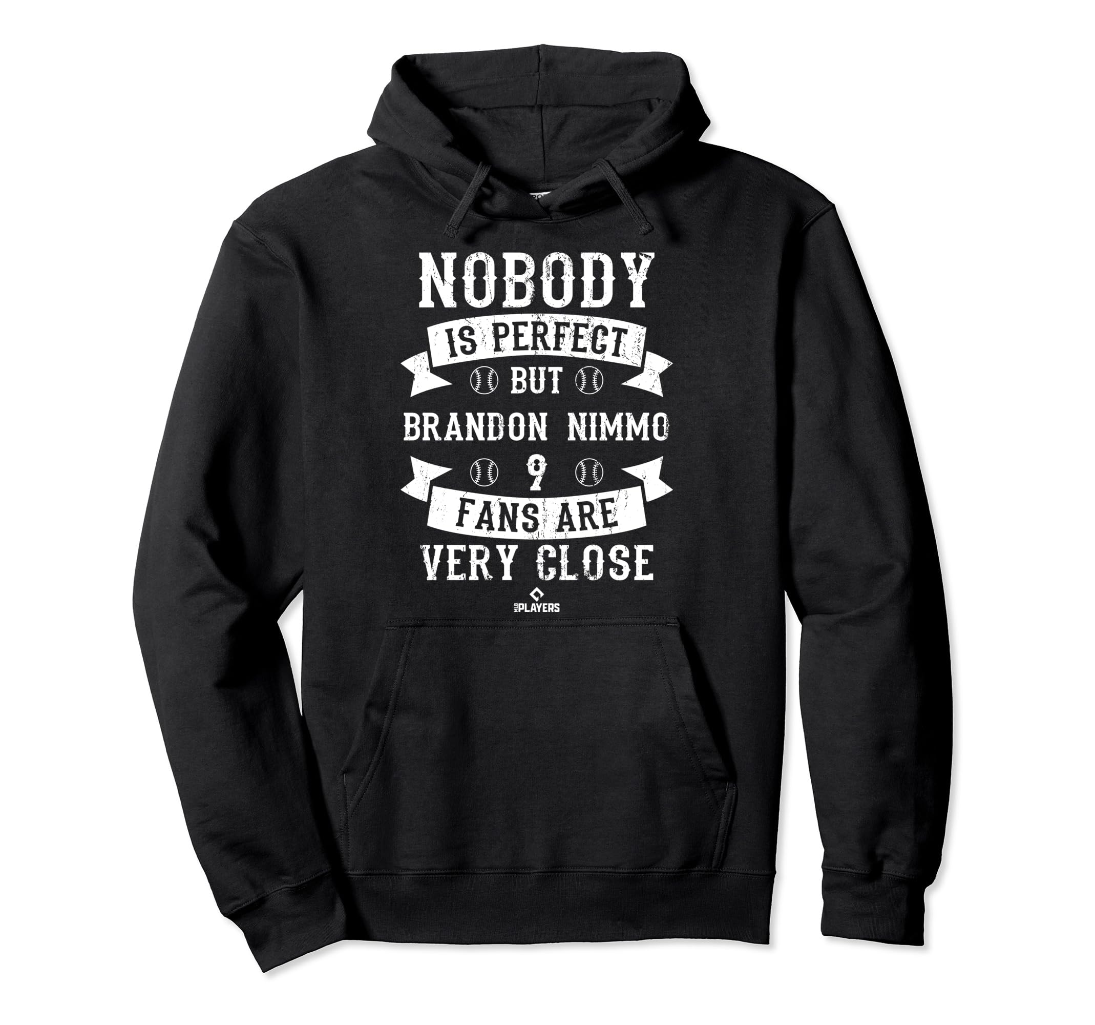 Nobody Is Brandon Nimmo Fans Baseball Hoodie - Streetwear Style Unisex - T-Shirt, Sweatshirt, Hoodie