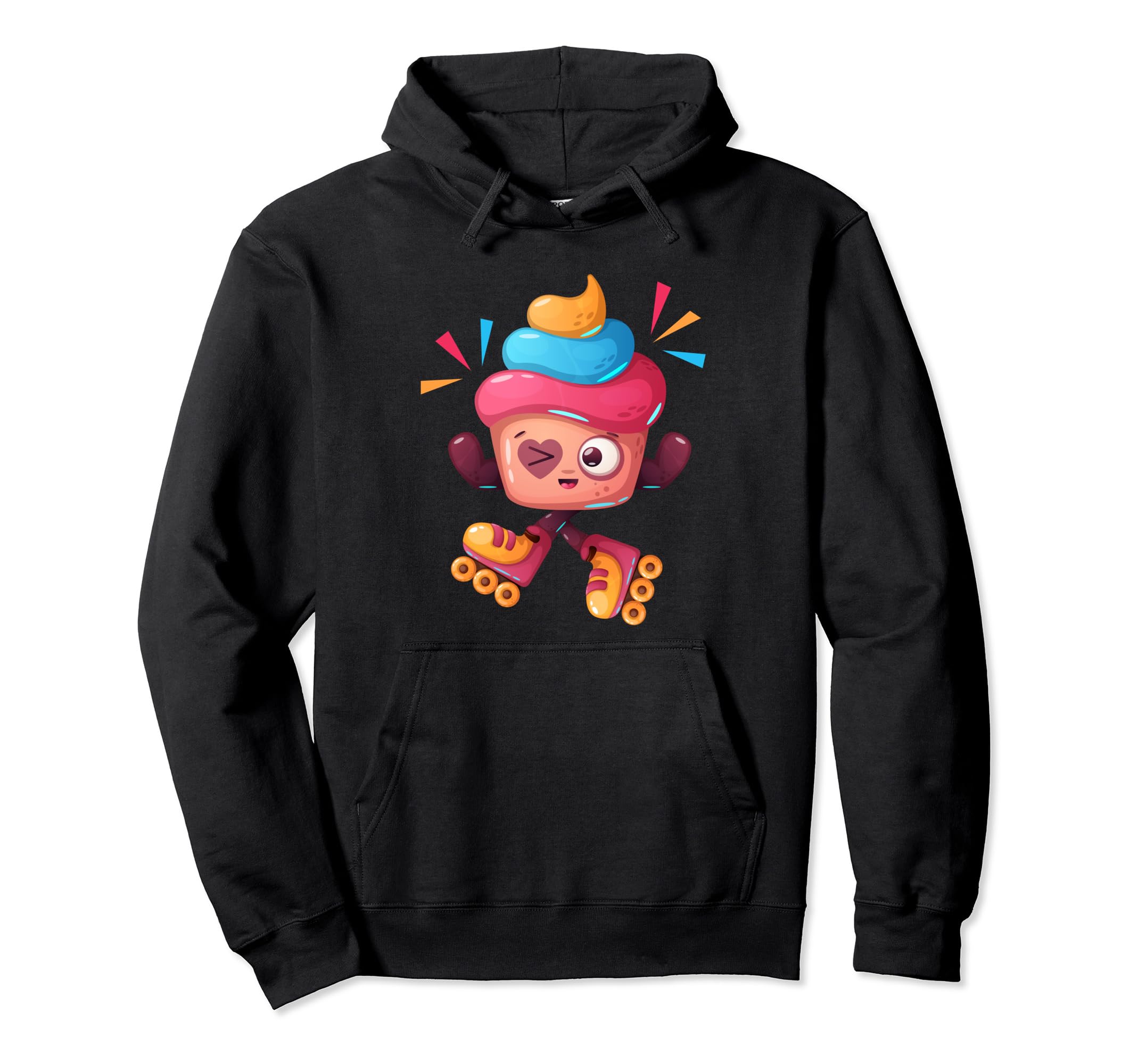 Roller Skater Skating 70S 80S Skates Hoodie - Casual Everyday Wear Unisex - T-Shirt, Sweatshirt, Hoodie