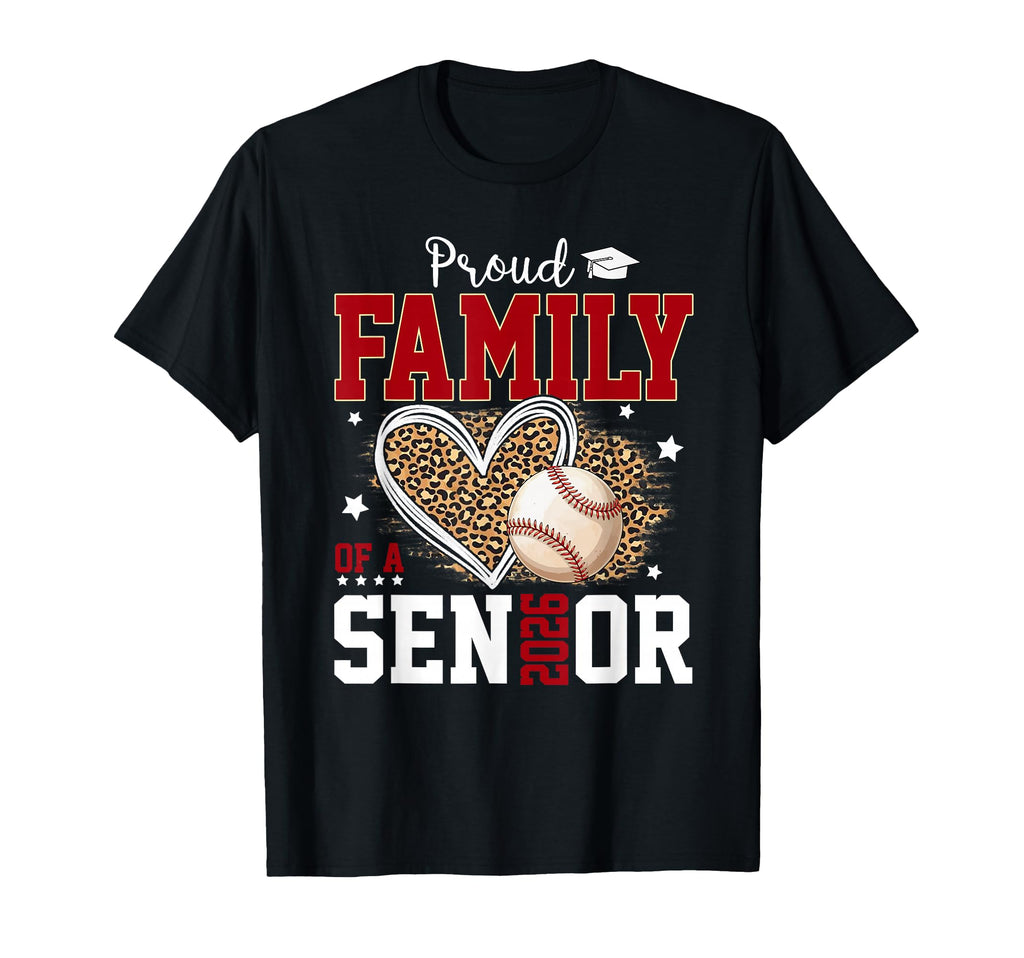 Proud Family Senior 2026 Leopard T-Shirt - Graphic Print Men Women - T-Shirt, Sweatshirt, Hoodie