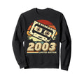 2003 Cassette Tape 23Rd Birthday Sweatshirt - Novelty Apparel Unisex - T-Shirt, Sweatshirt, Hoodie