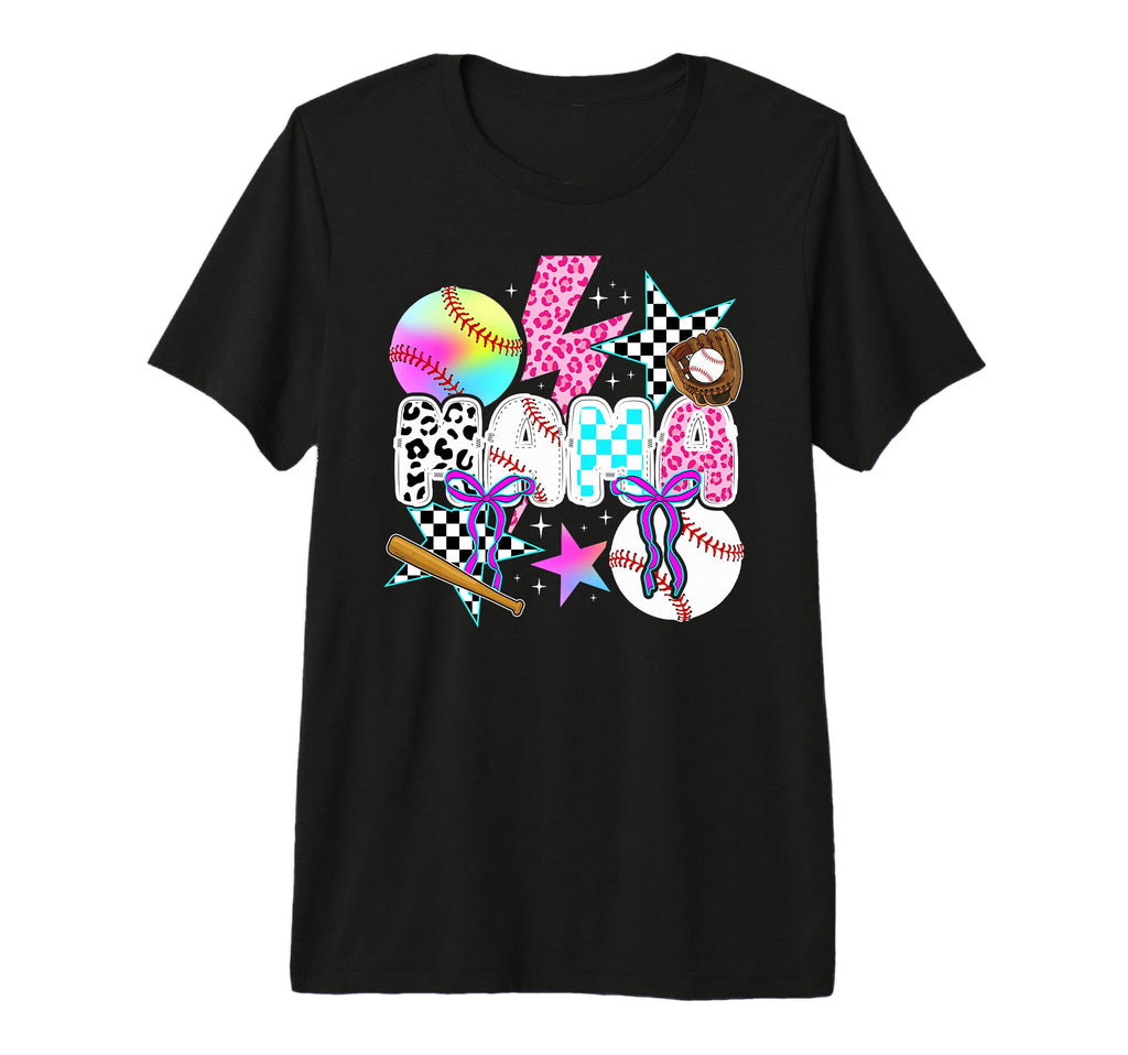 Baseball Mama Preppy Baseball Mom T-Shirt - Casual Everyday Wear Unisex - T-Shirt, Sweatshirt, Hoodie