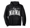 Mama Lightning Bolt Checkered Mothers Hoodie - Fun Novelty Design Unisex - T-Shirt, Sweatshirt, Hoodie