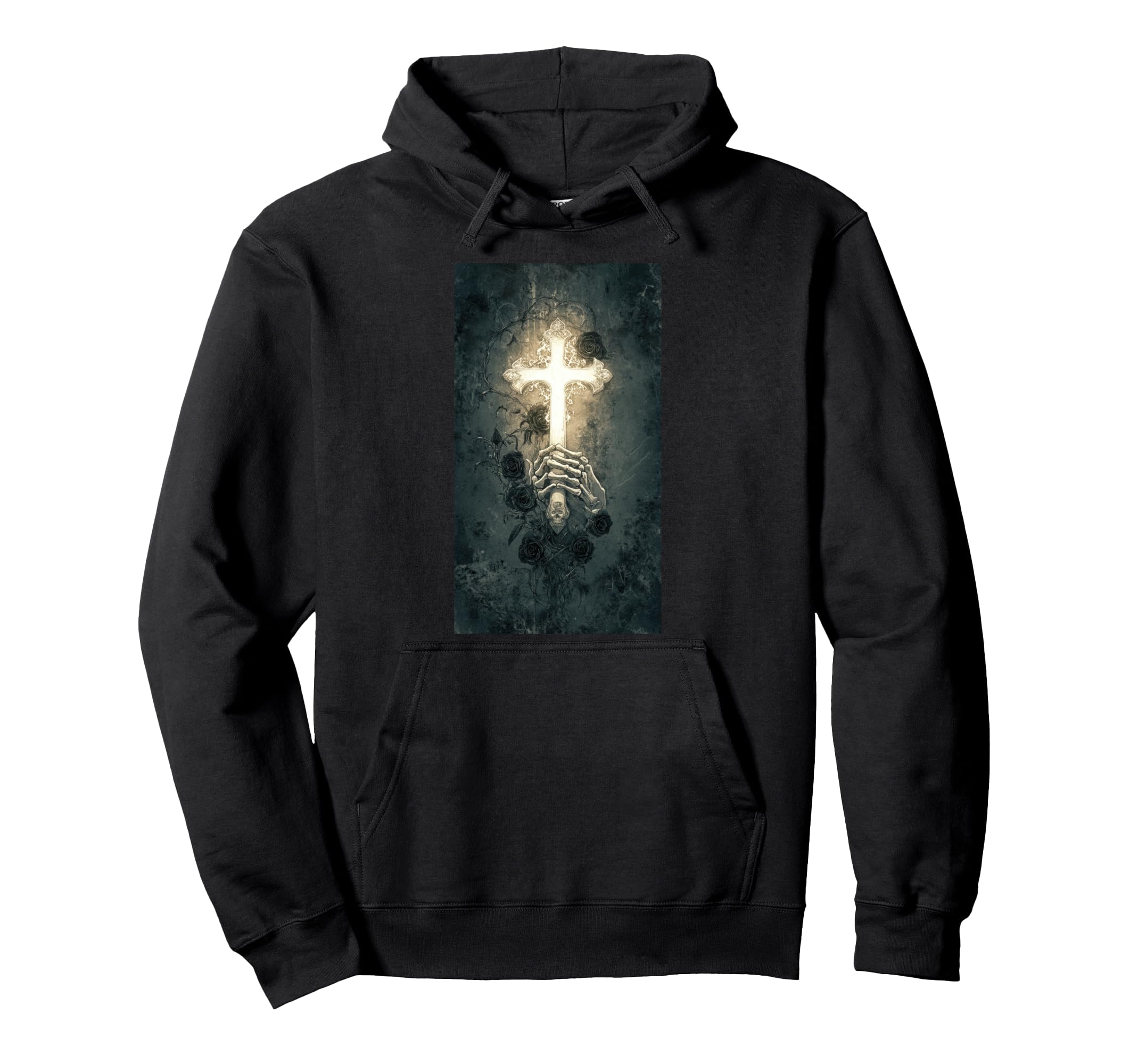 Gothic Cross Grunge Aesthetic Y2K Goth Hoodie - Trendy Graphic Men Women - T-Shirt, Sweatshirt, Hoodie