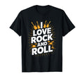 I Love Rock And Roll Music Guitars Drums T-Shirt - Unique Graphic Men Women - T-Shirt, Sweatshirt, Hoodie