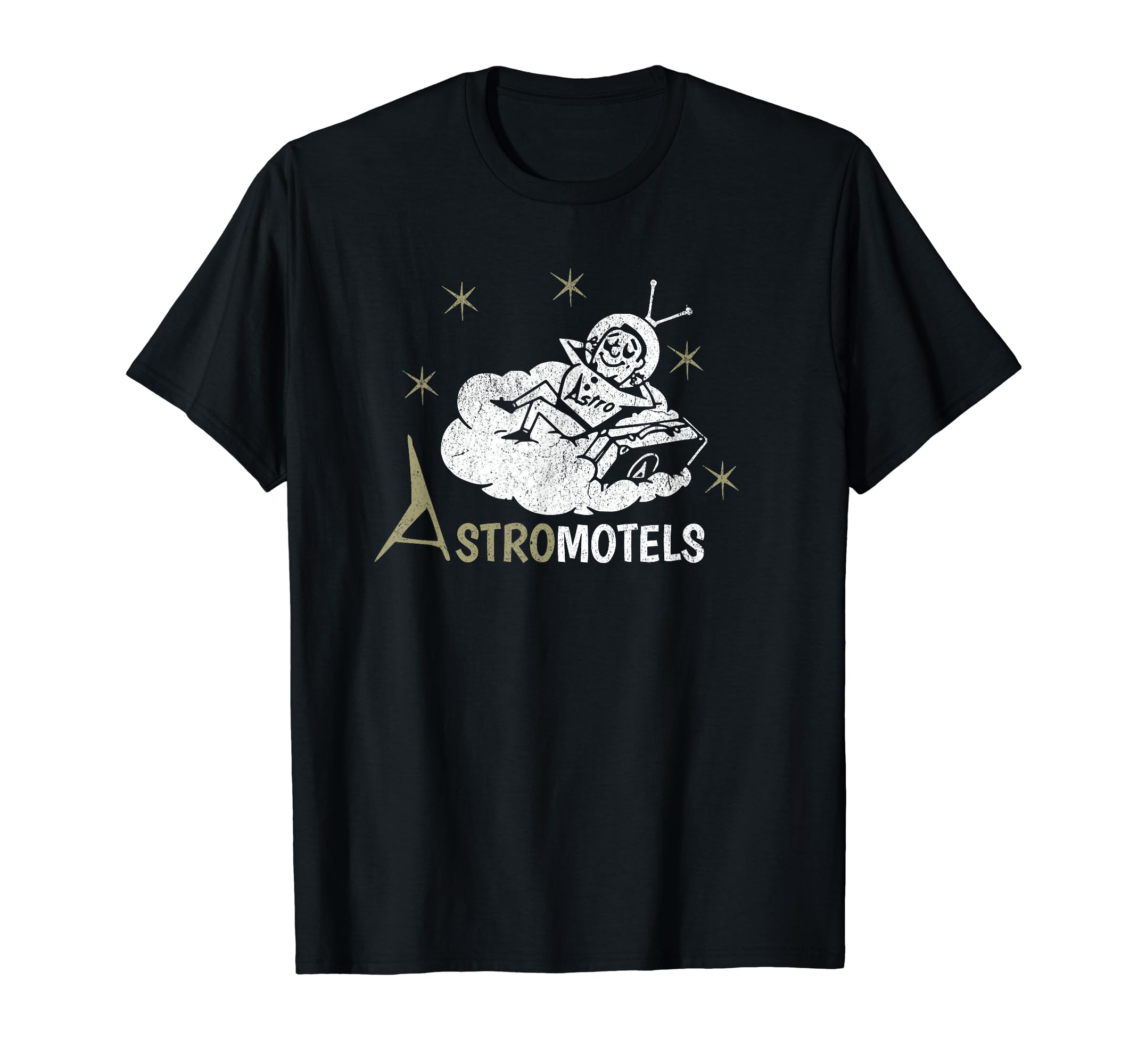 Hotel Matchbook Astro Motels 50S Spaceman T-Shirt - Graphic Print Men Women - T-Shirt, Sweatshirt, Hoodie