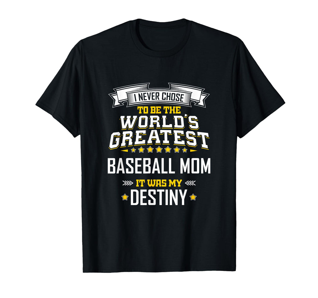 Baseball Mom Worlds Greatest T-Shirt - Custom Art Print for Adults - T-Shirt, Sweatshirt, Hoodie