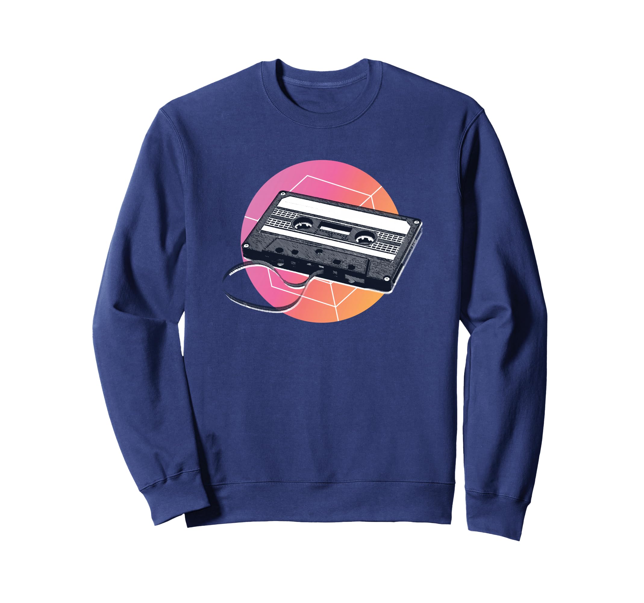 Sunset Audio Cassette Tape Mixtape Sweatshirt - Graphic Print for Adults - T-Shirt, Sweatshirt, Hoodie