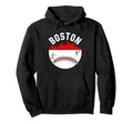 Boston Cityscape Baseball Distressed Hoodie - Fun Novelty Design Unisex - T-Shirt, Sweatshirt, Hoodie