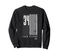 Zach Plesac American Flag Sweatshirt - Fun Novelty Design for Adults - T-Shirt, Sweatshirt, Hoodie