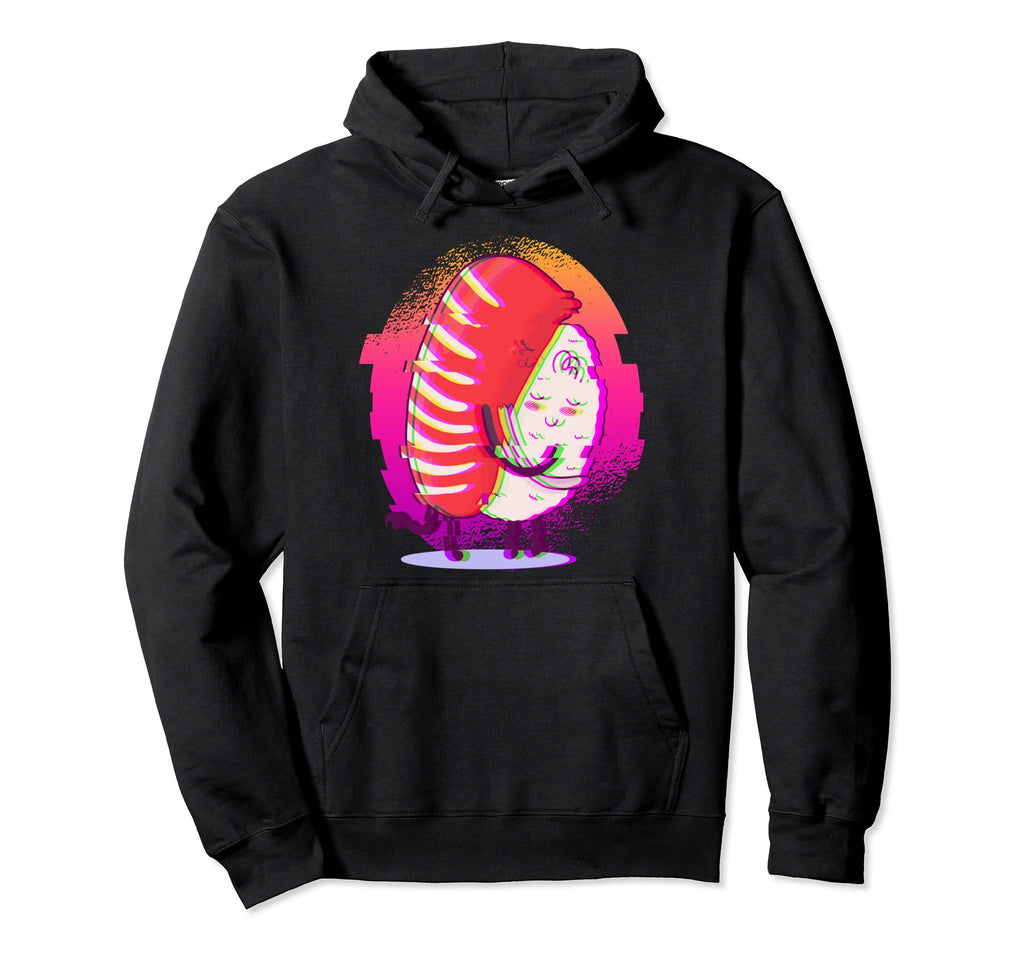 Sushi Hug Japanese Food Japan Aesthetic Hoodie - Fun Novelty Design Unisex - T-Shirt, Sweatshirt, Hoodie