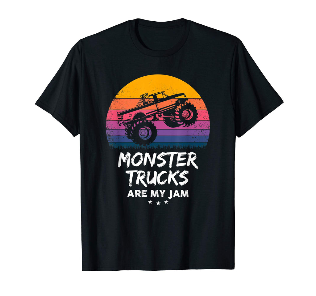 Monster Truck Are My Jam Sunset T-Shirt - Custom Art Print for Adults - T-Shirt, Sweatshirt, Hoodie