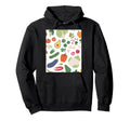 Vegetable Farm Market Collage Summer Hoodie - Trendy Graphic Unisex - T-Shirt, Sweatshirt, Hoodie