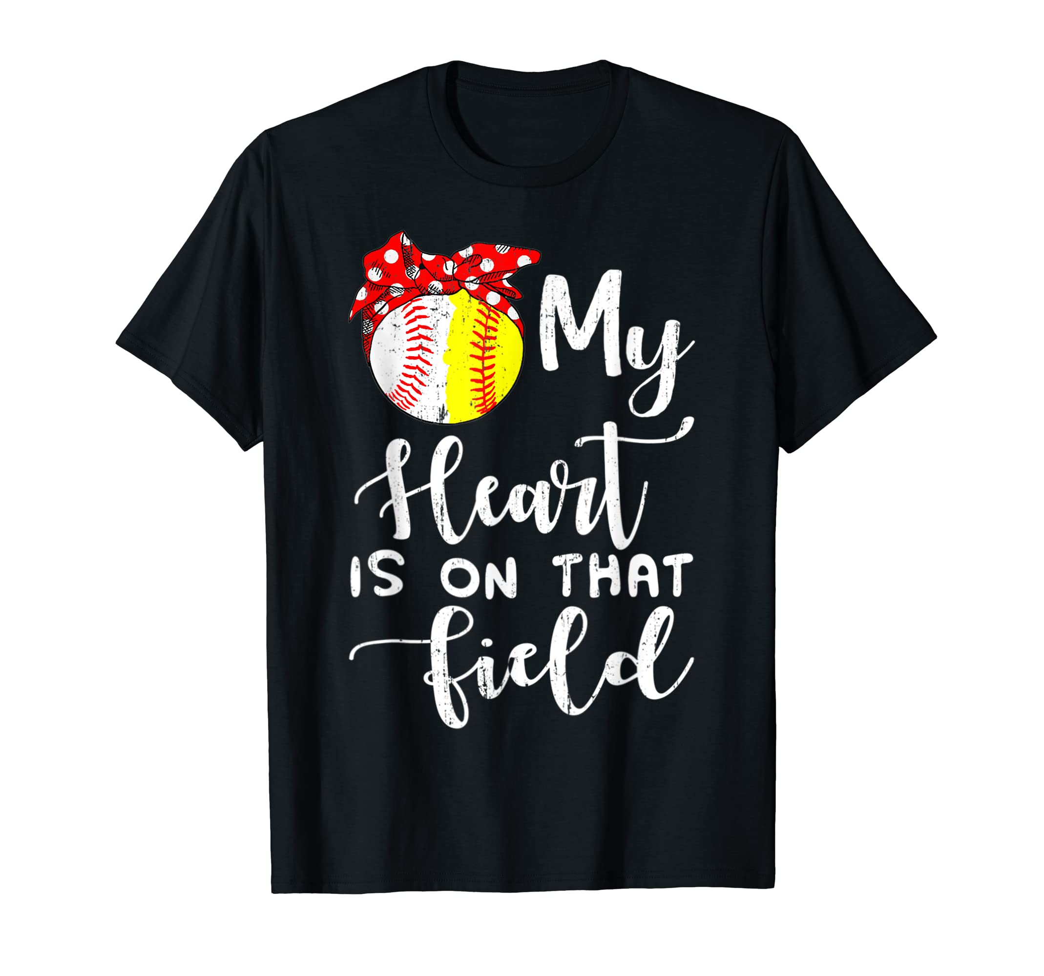 My Heart Is That Field Baseball T-Shirt - Minimalist Print Men Women - T-Shirt, Sweatshirt, Hoodie