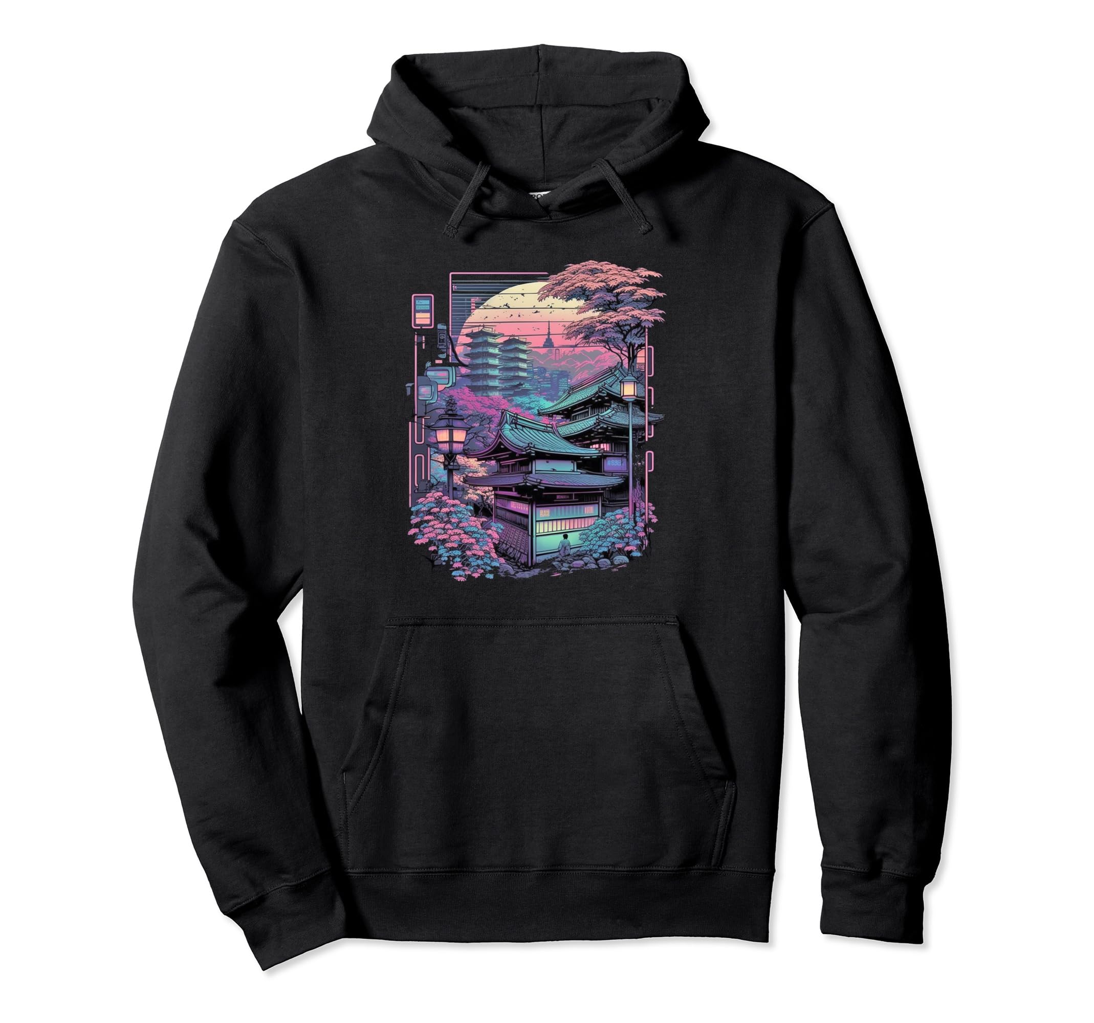 Aesthetic Vaporwave Japan Futurism Hoodie - Streetwear Style Unisex - T-Shirt, Sweatshirt, Hoodie