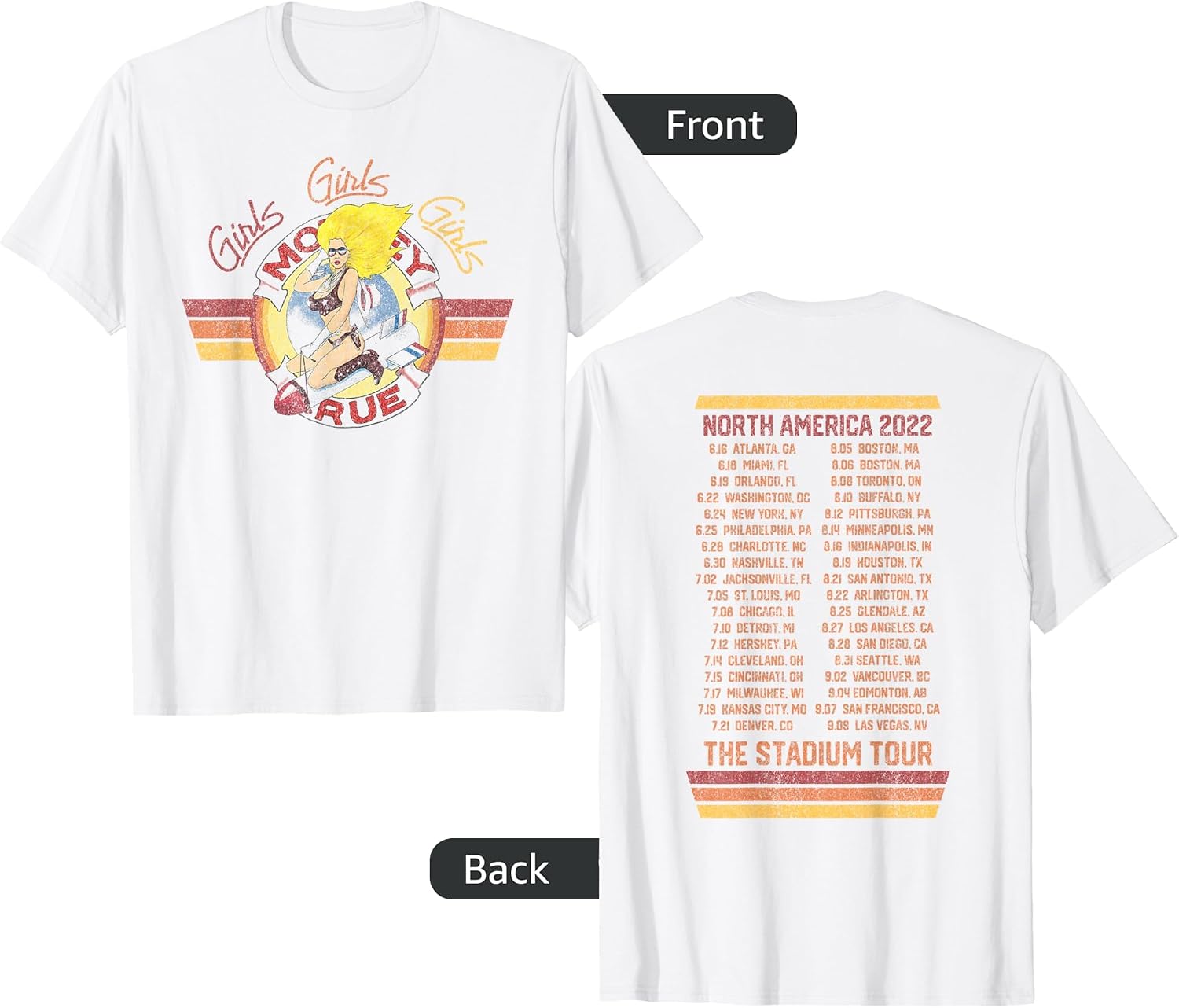 Mötley Crüe - Adult & Kids T-Shirts, Sweatshirts & Hoodies apparel design preview 1